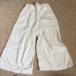 Old Navy White Linen Pants